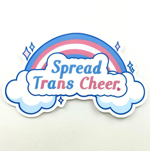 Spread Trans Cheer Sticker