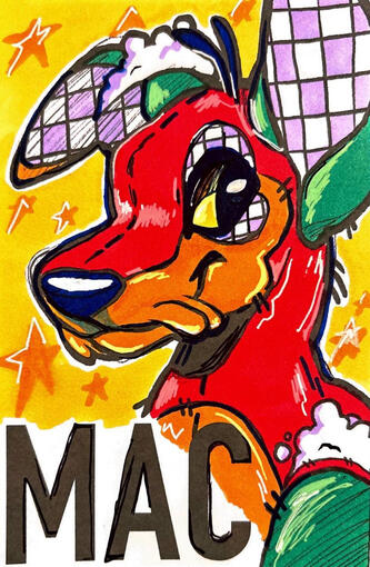 Mixed media badge commissions